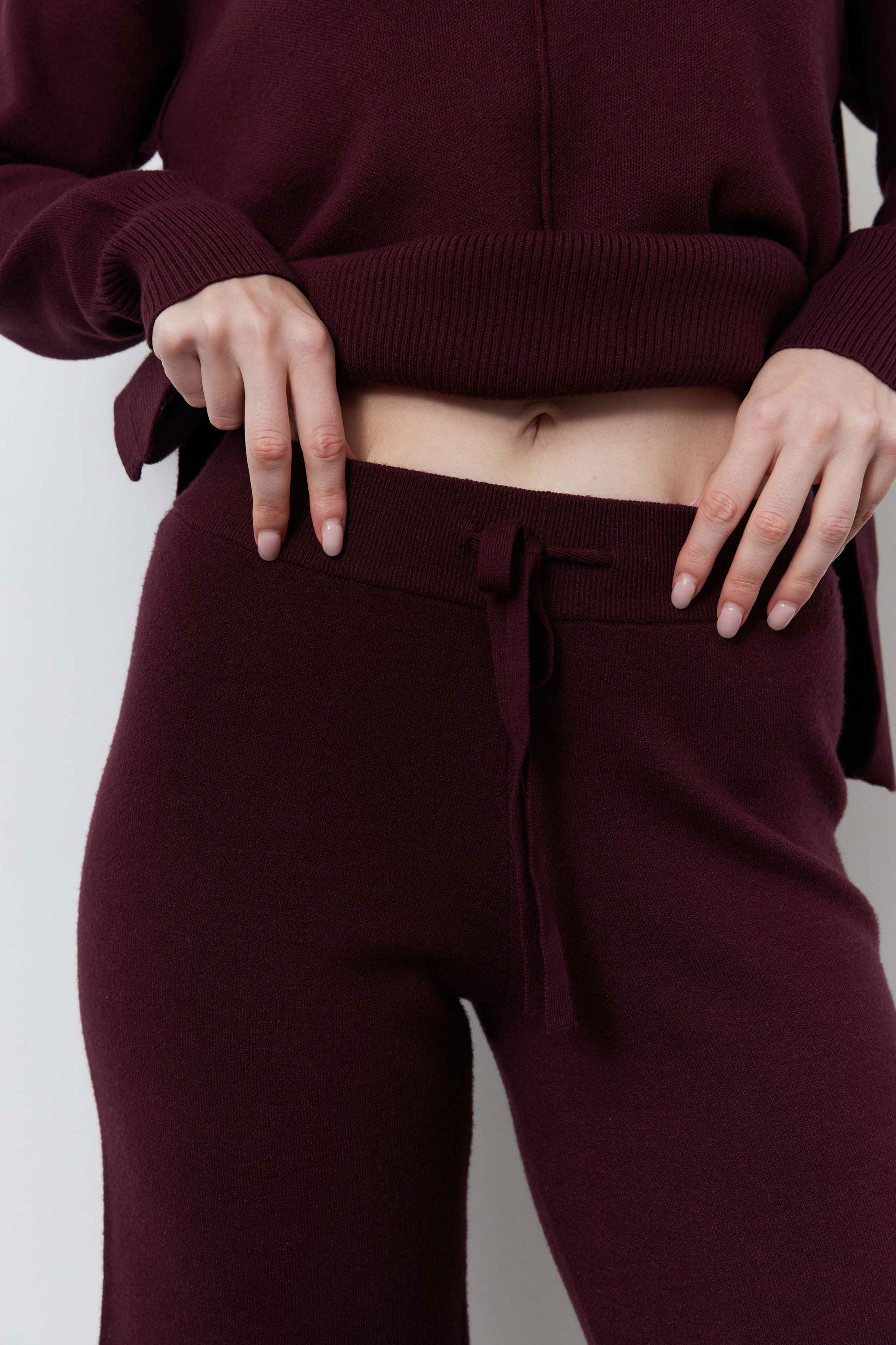 Recline Sweater Lounge Set | Burgundy – Ruti