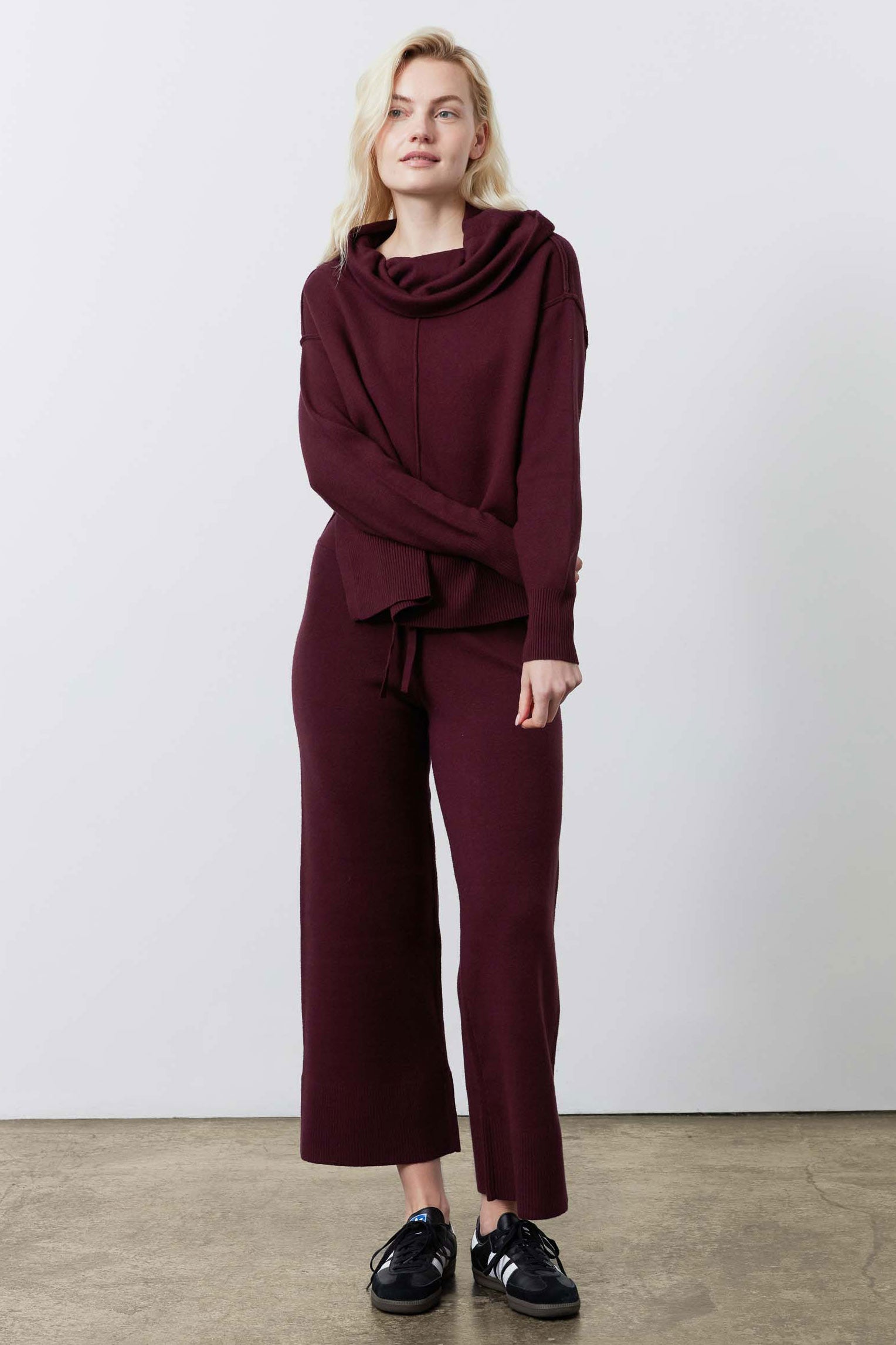 Recline Sweater Lounge Set | Burgundy – Ruti