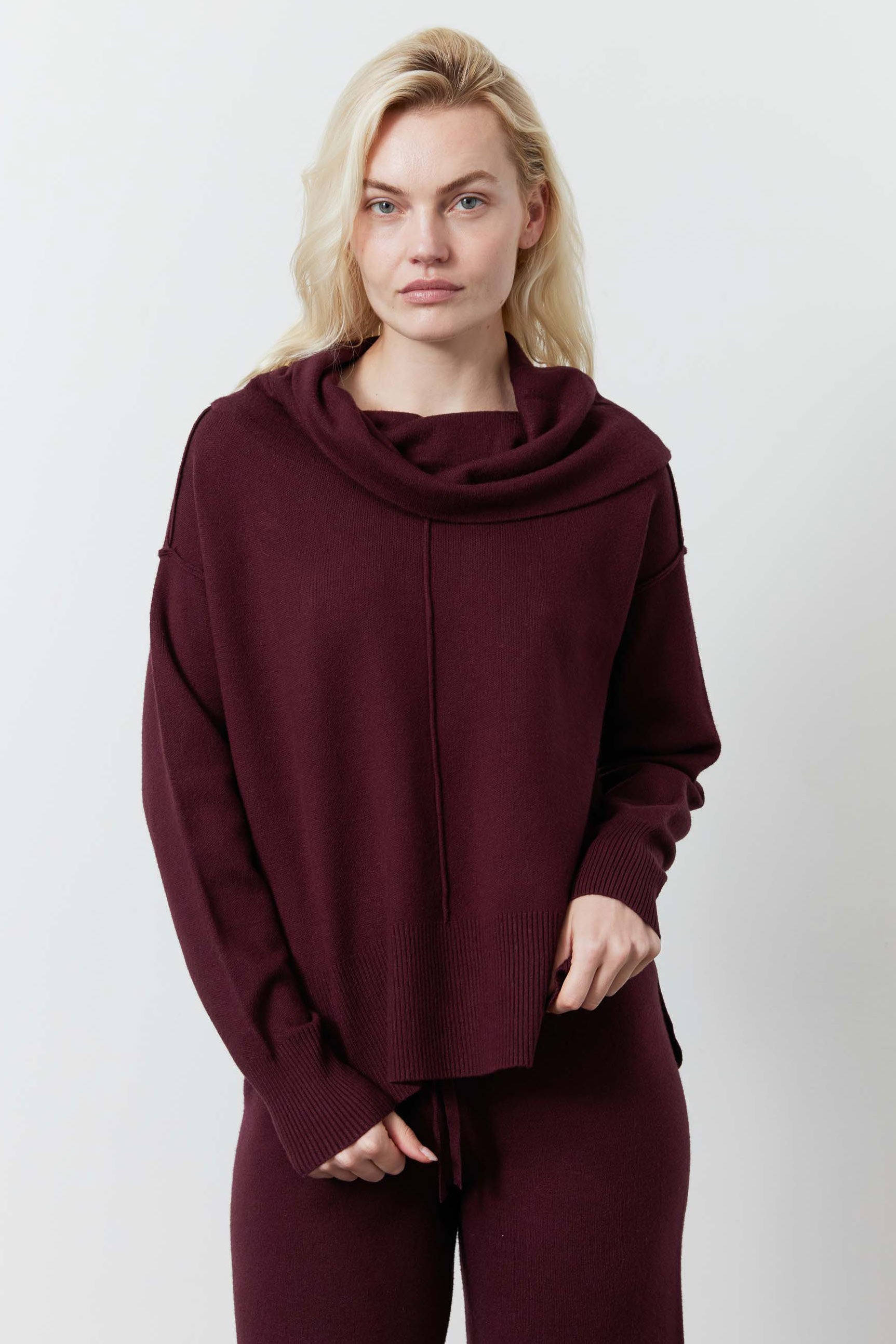Recline Sweater Lounge Set | Burgundy – Ruti