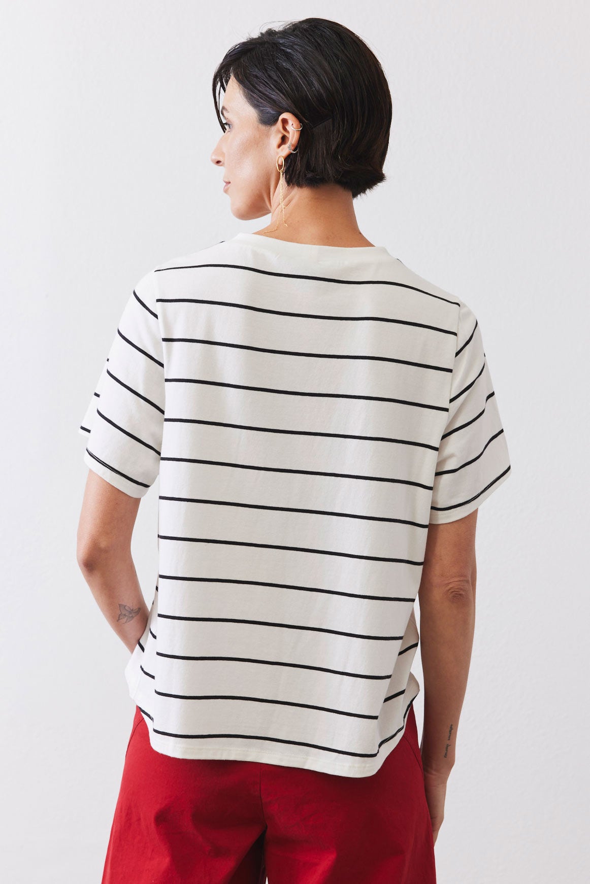 Relaxed Striped Lounge Top