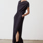 Draped Pleated Maxi Dress