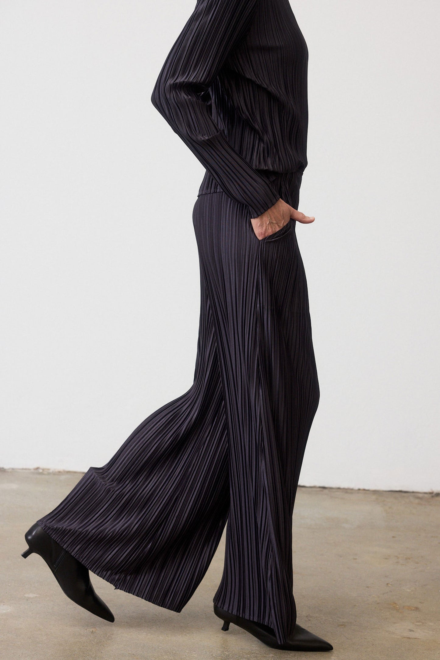 Relaxed Pleated Pants