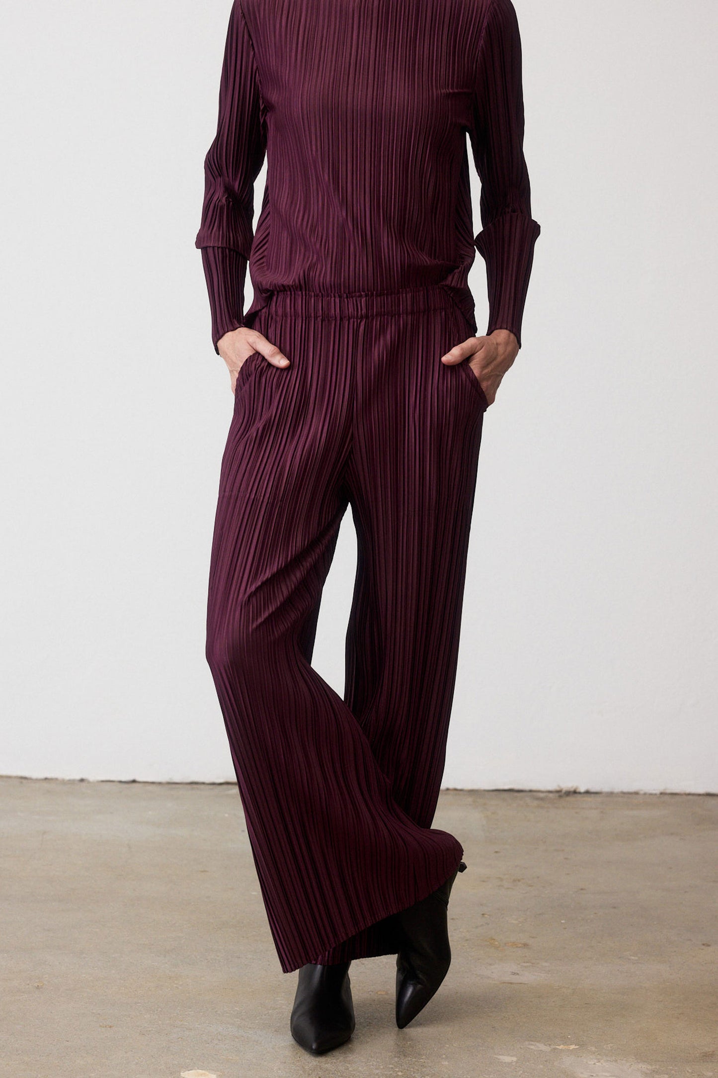 Relaxed Pleated Pants