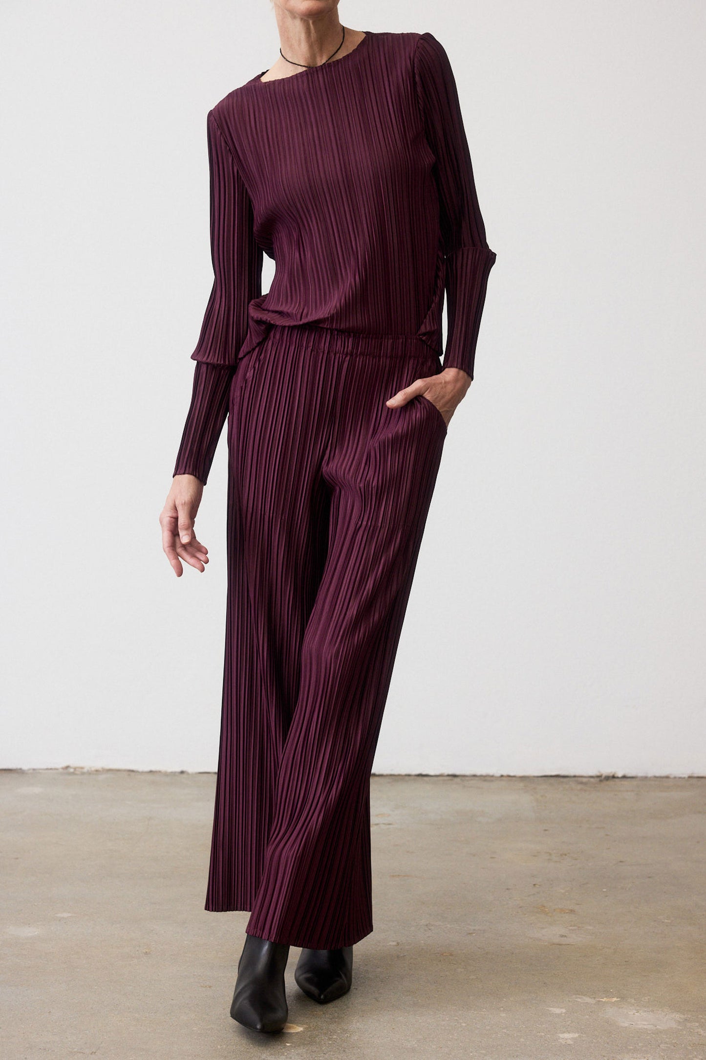 Relaxed Pleated Pants