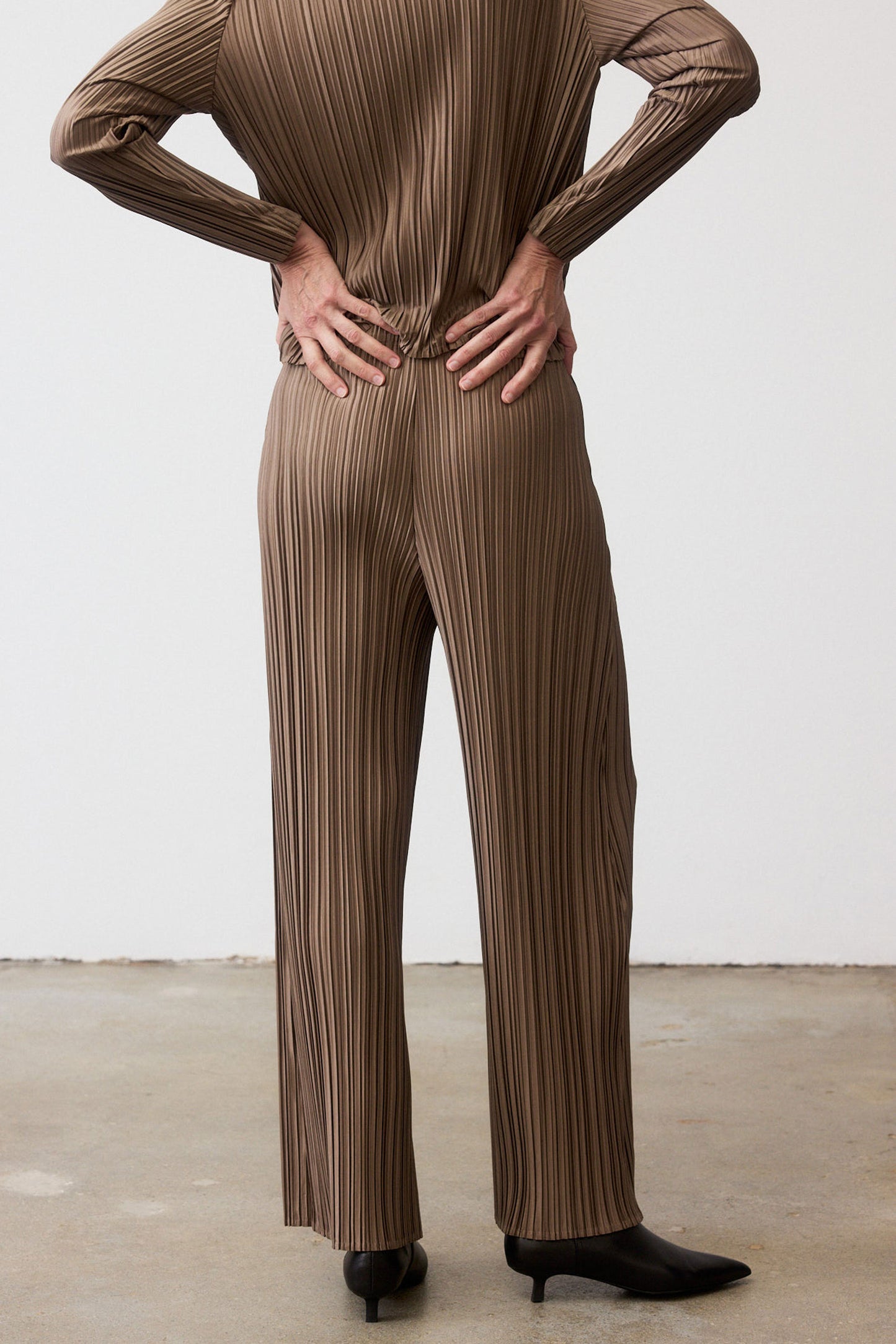 Relaxed Pleated Pants