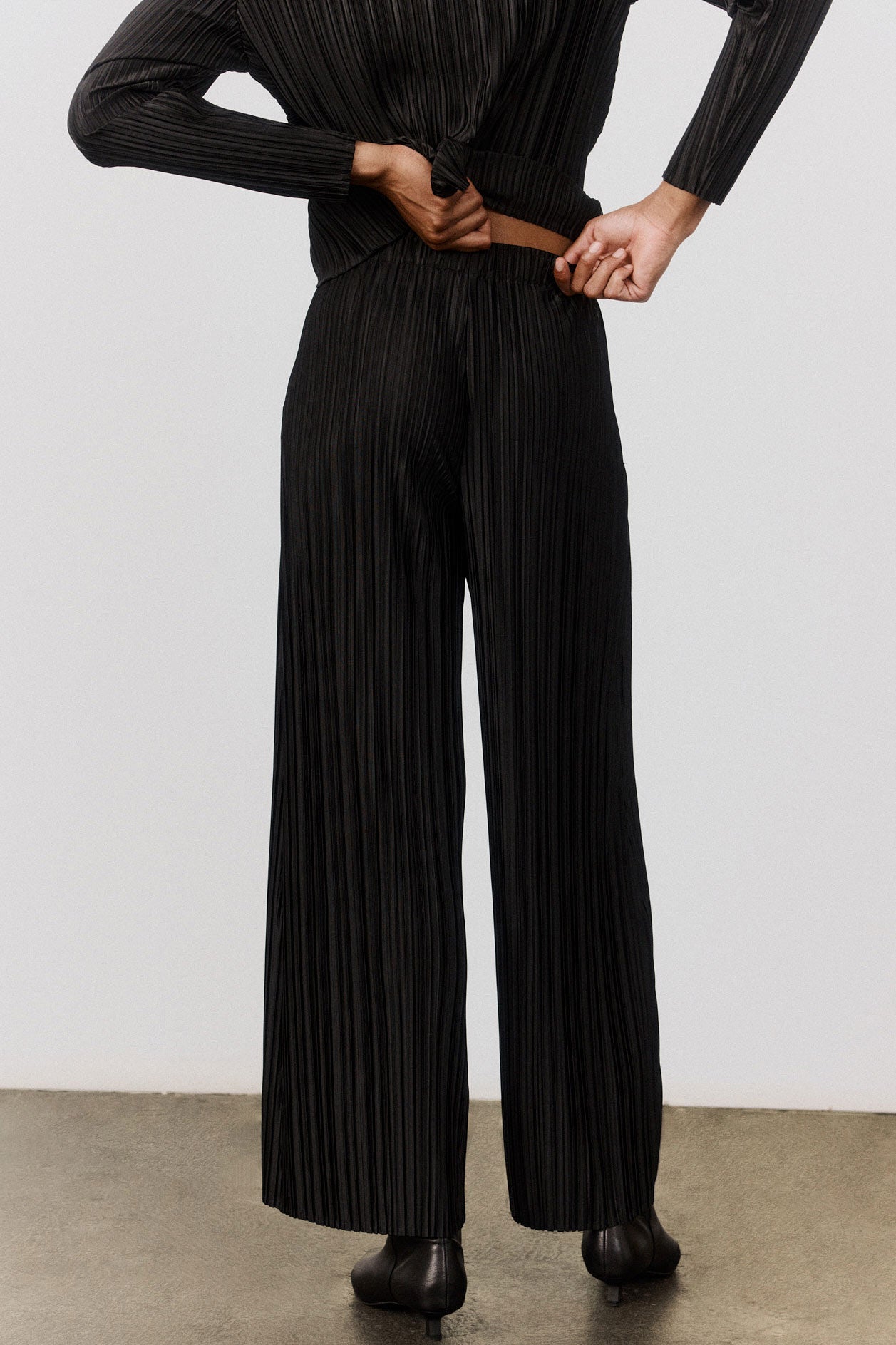 Relaxed Pleated Pants
