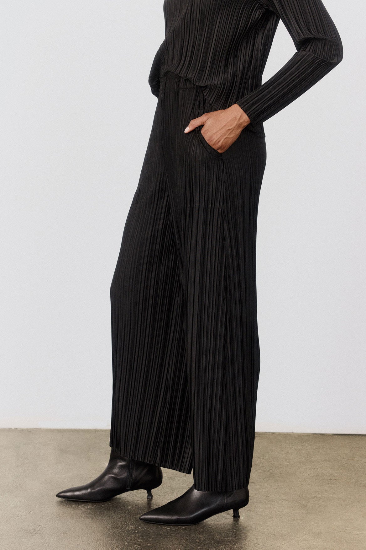 Relaxed Pleated Pants