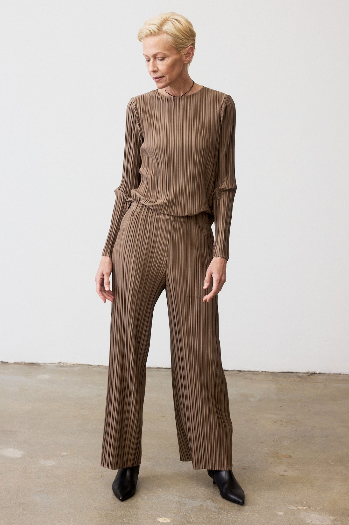 Relaxed Pleated Pants