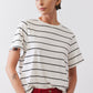 Relaxed Striped Lounge Top