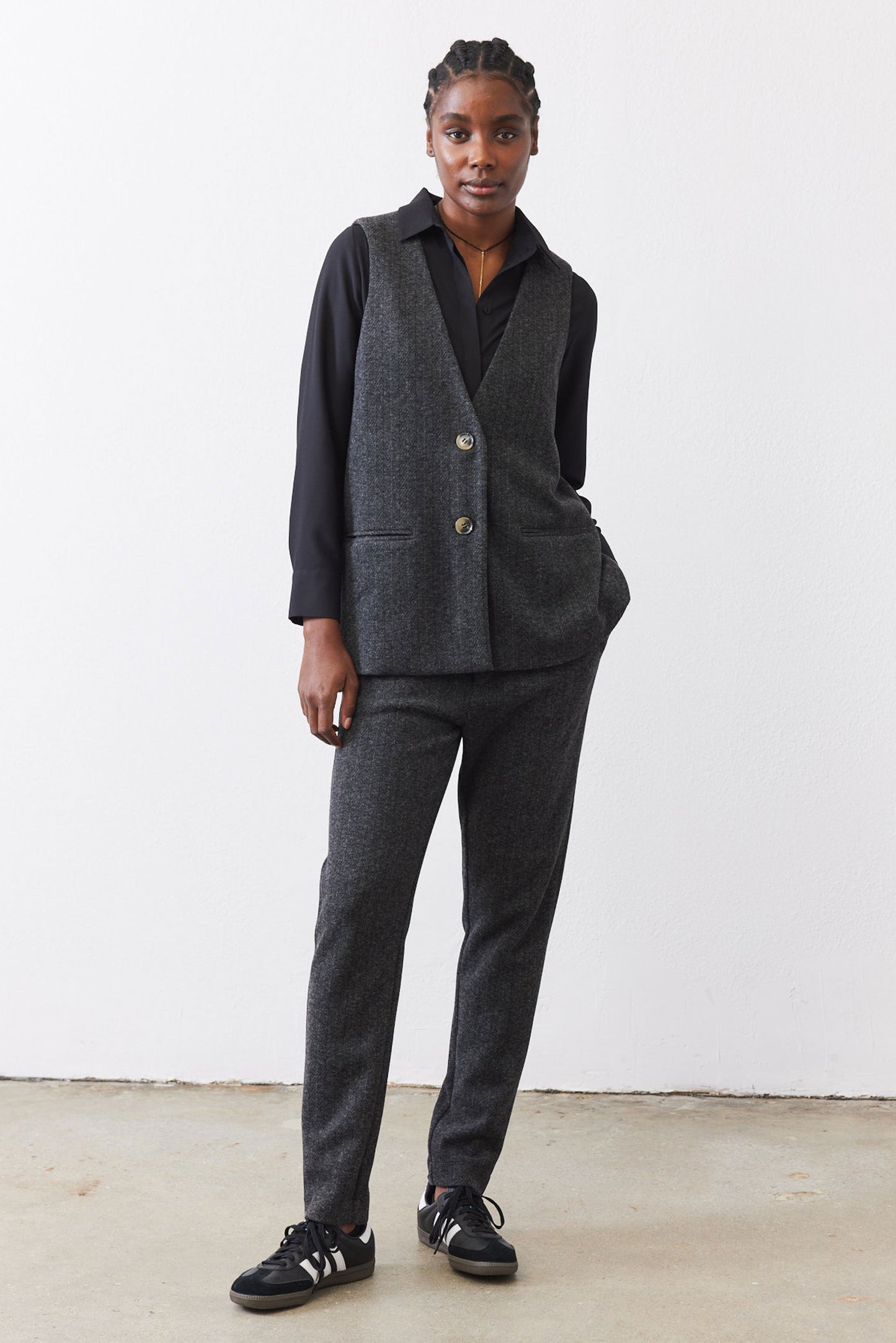 The Comfort Herringbone Trousers