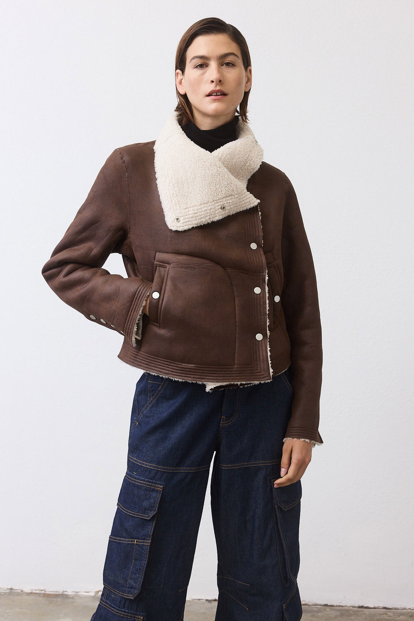 The Cruiser Reversible Shearling Moto Jacket