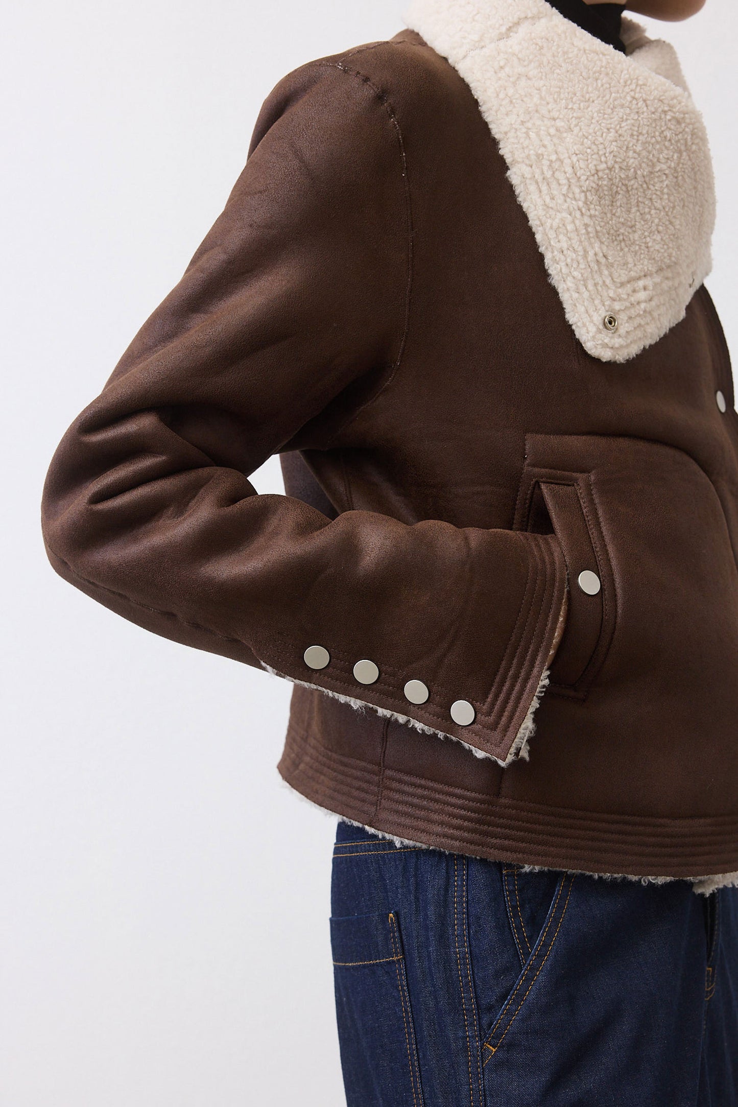 The Cruiser Reversible Shearling Moto Jacket