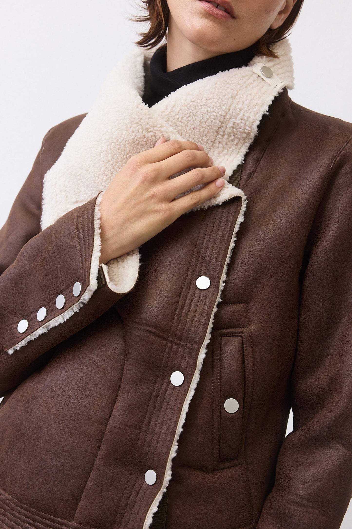 The Cruiser Reversible Shearling Moto Jacket