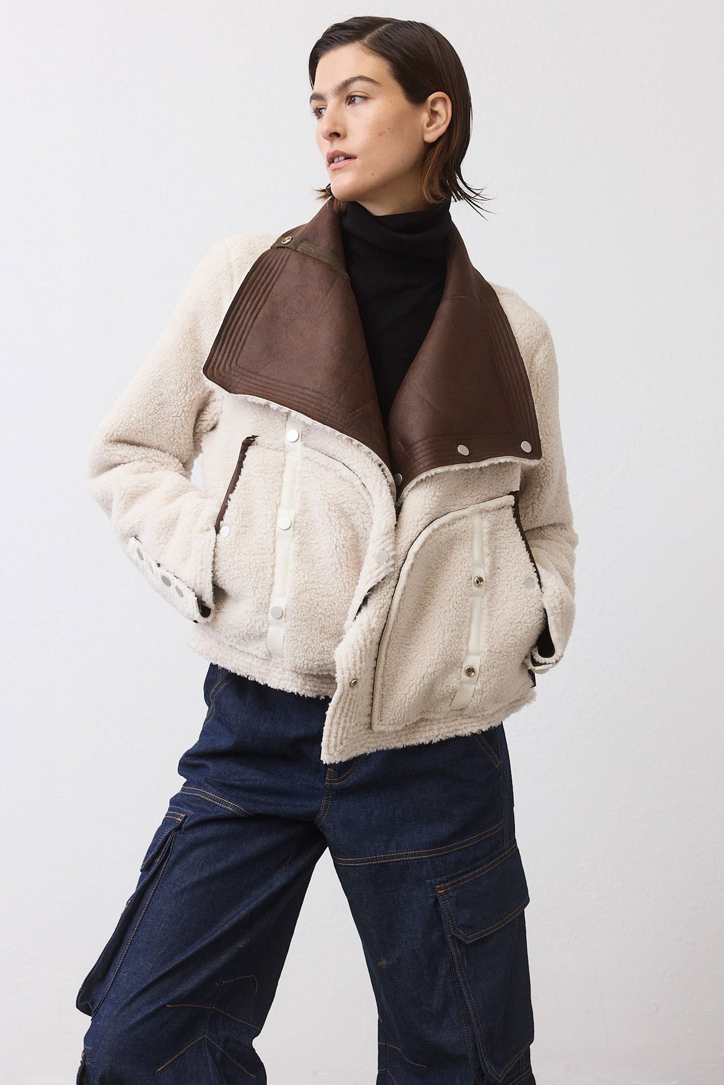 The Cruiser Reversible Shearling Moto Jacket