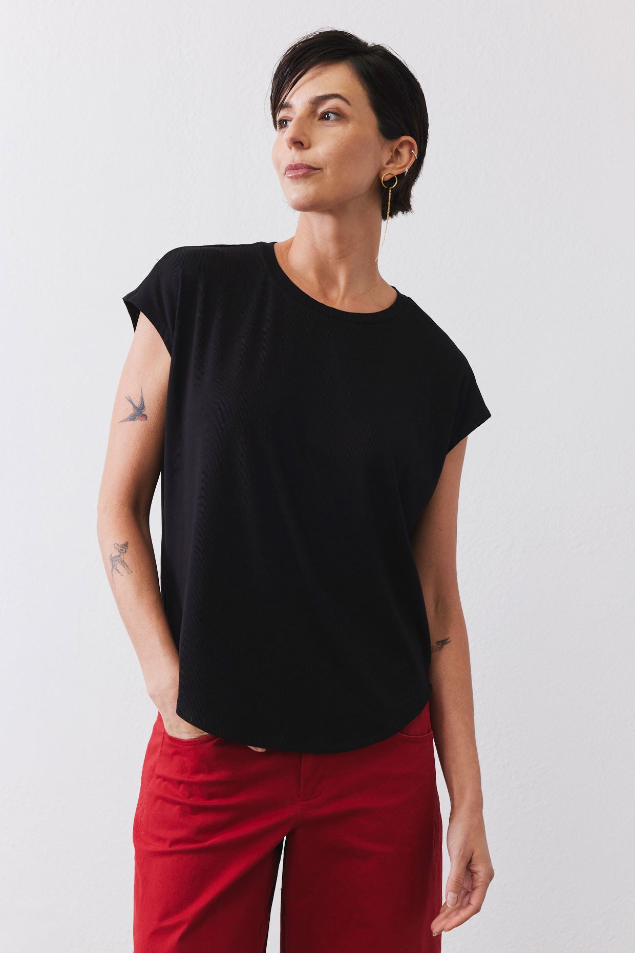 The Ribbed Tuck-In Tee