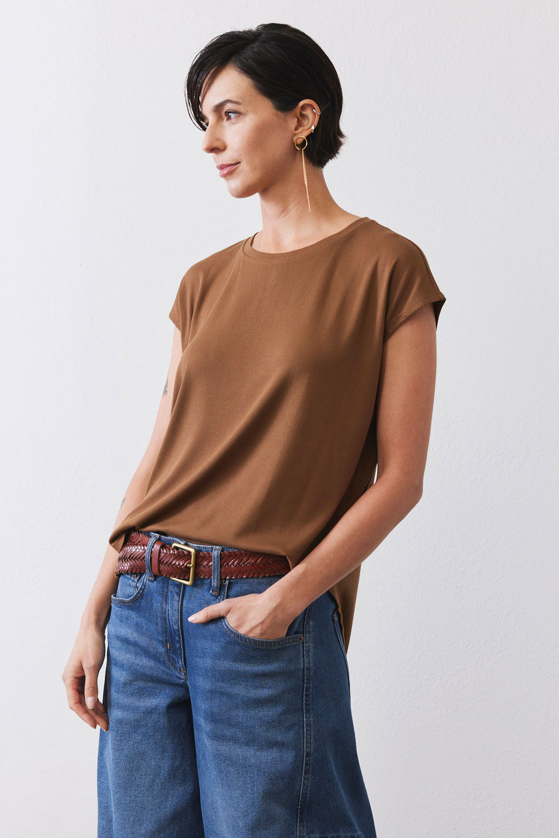 The Ribbed Tuck-In Tee