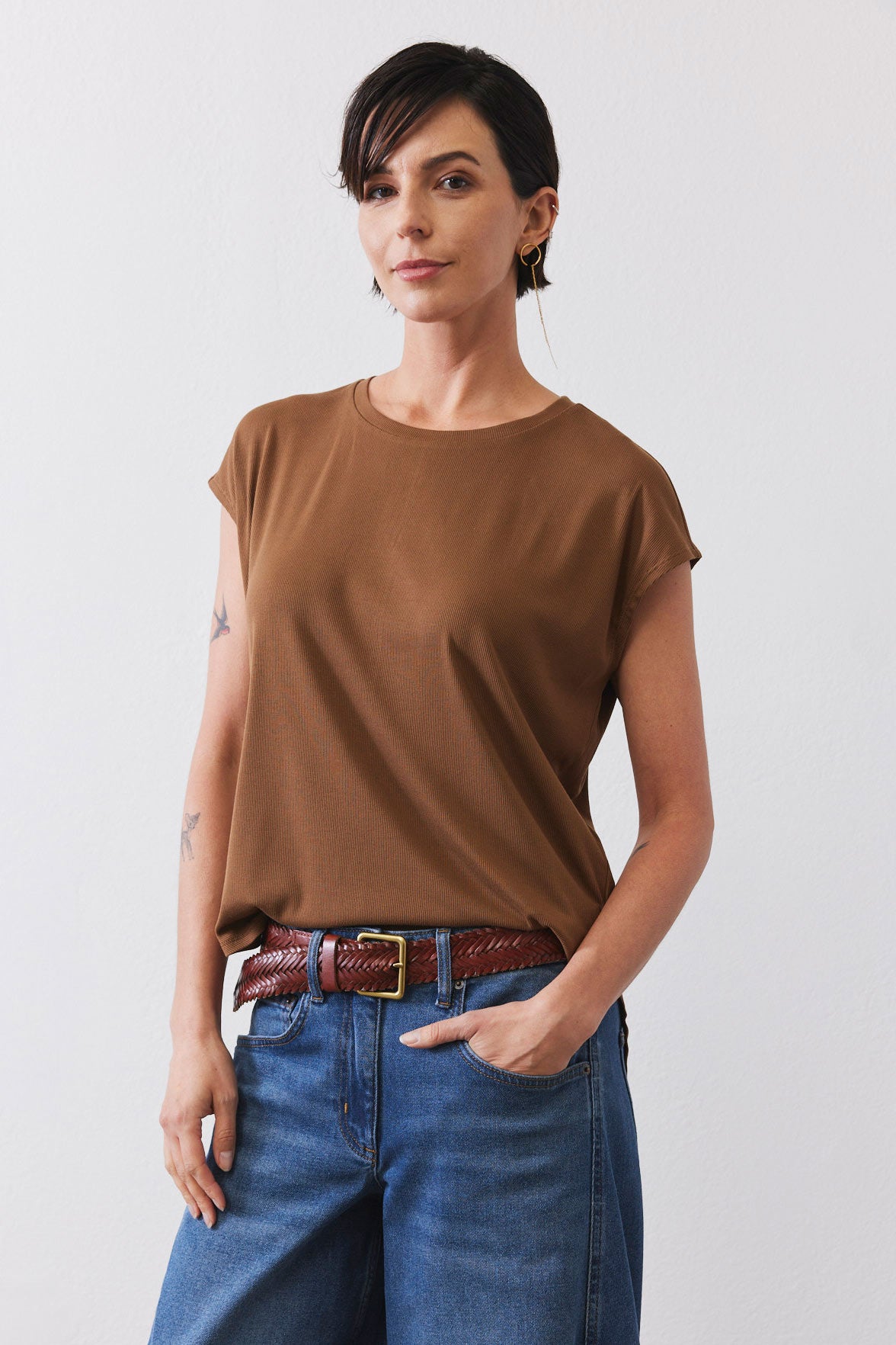 The Ribbed Tuck-In Tee