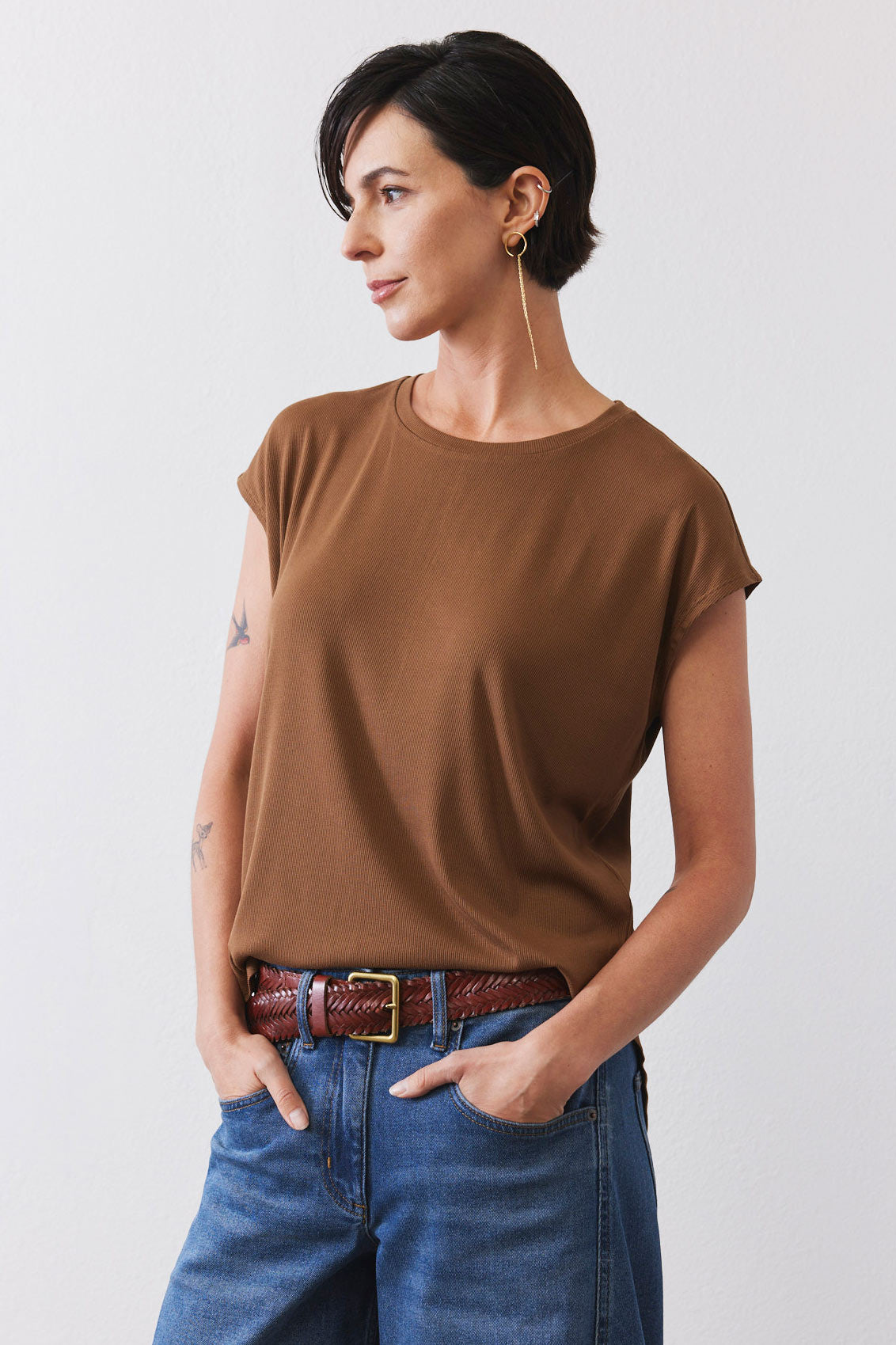 The Ribbed Tuck-In Tee