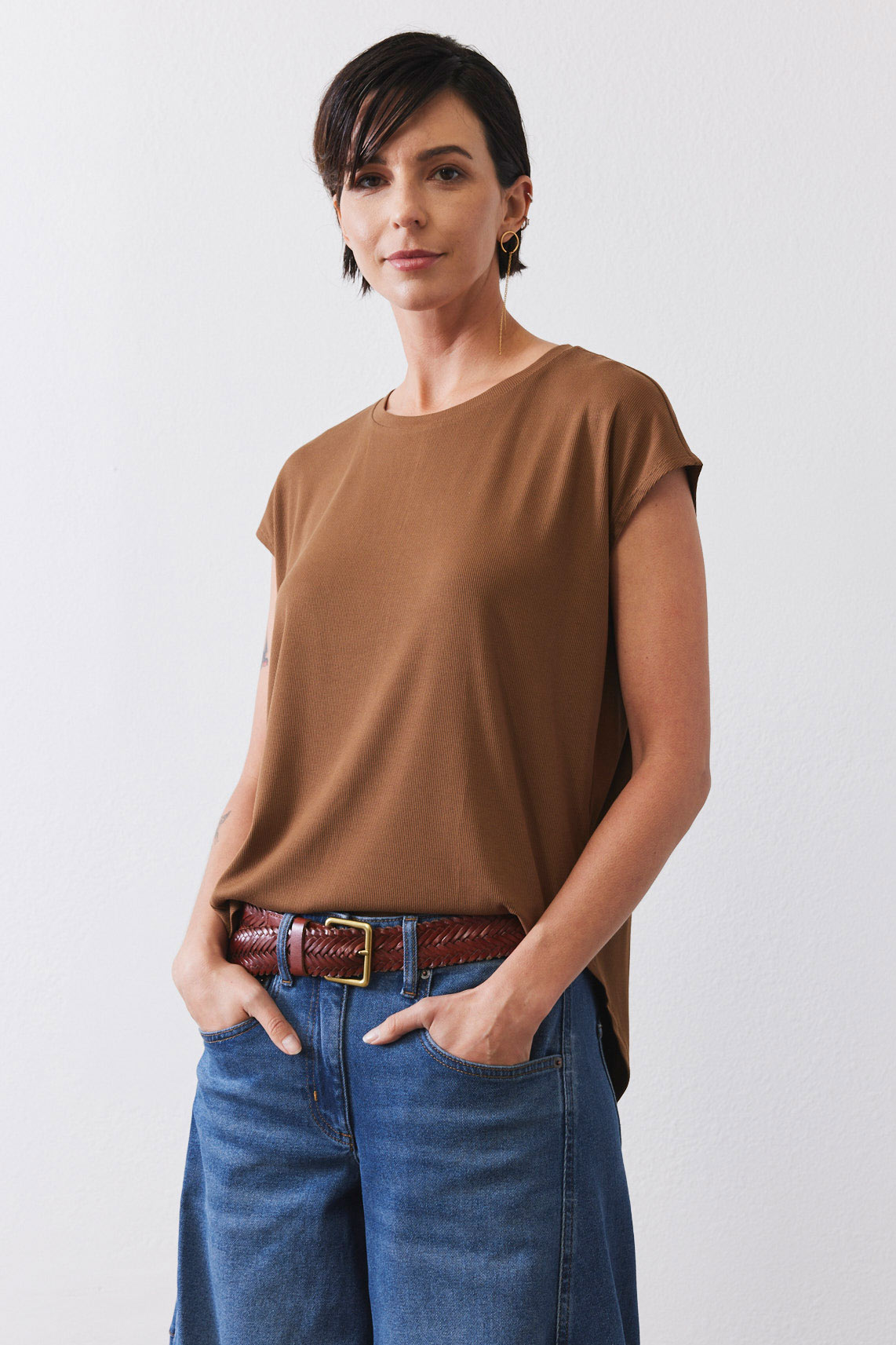 The Ribbed Tuck-In Tee