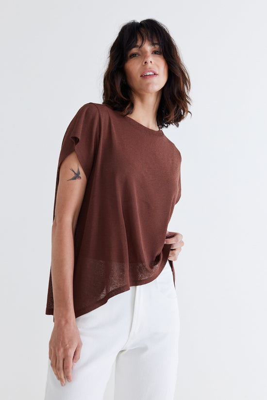 Sheer Knit Oversize Tee – Ruti