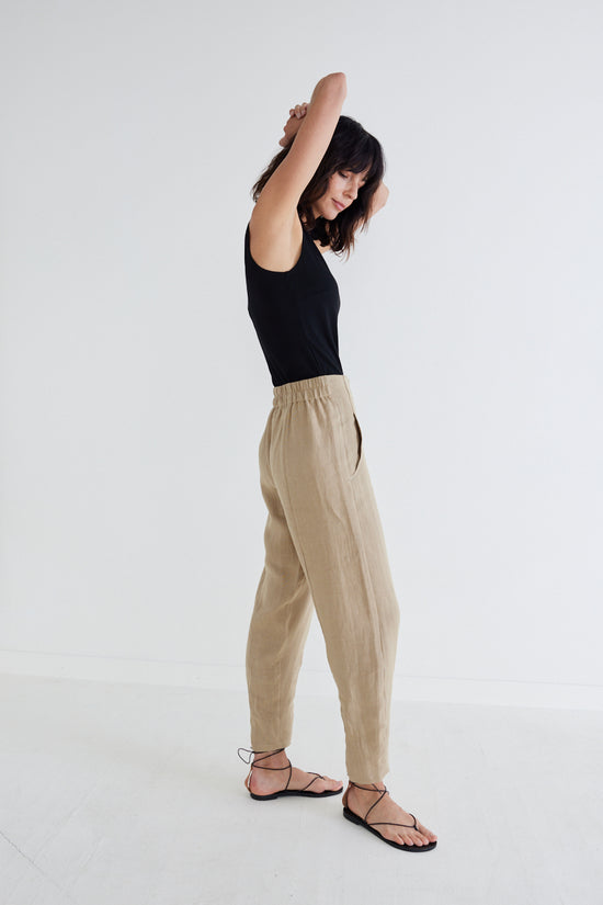 Not Too Tapered Linen Pants – Ruti