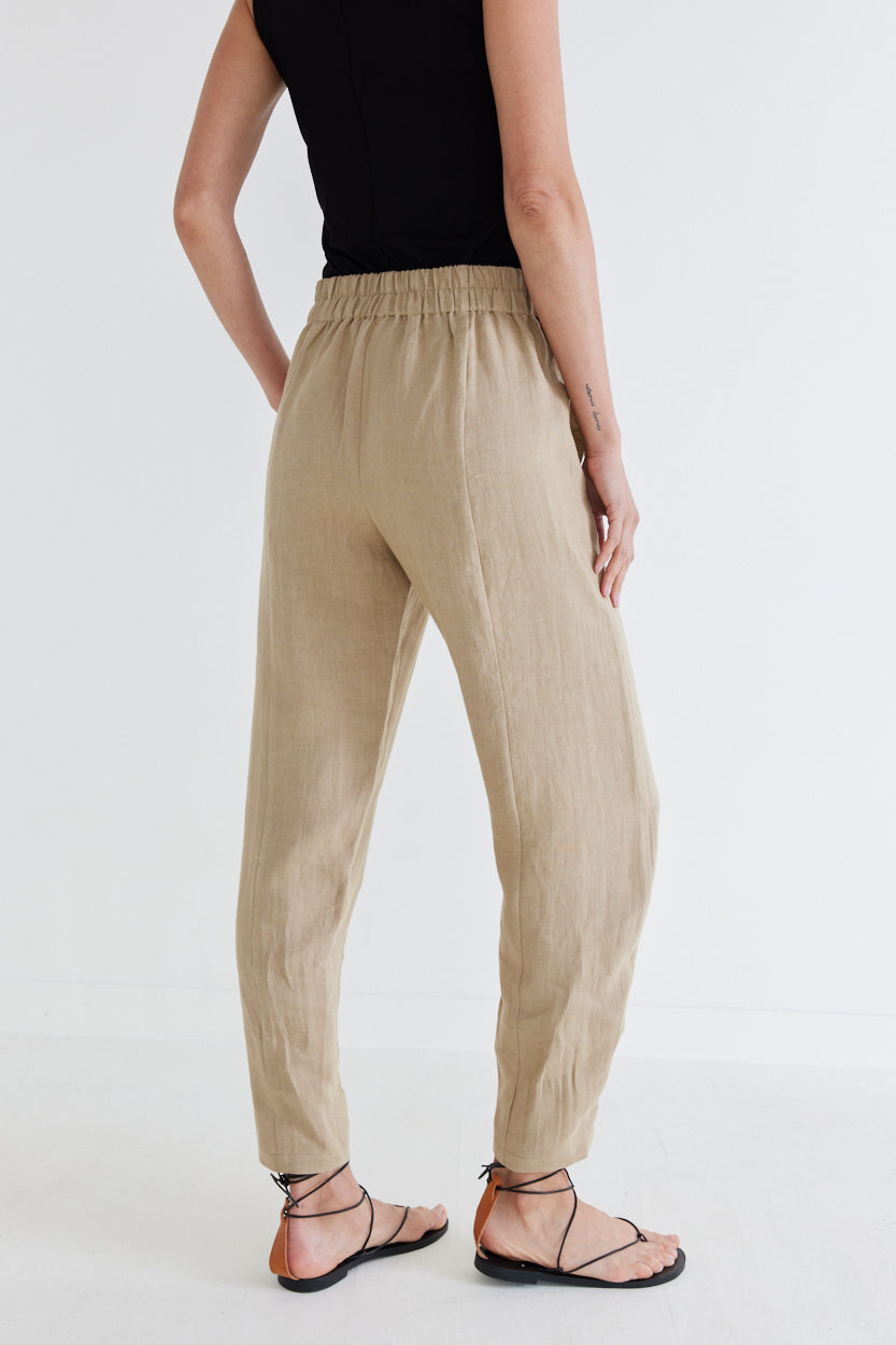 Not Too Tapered Linen Pants