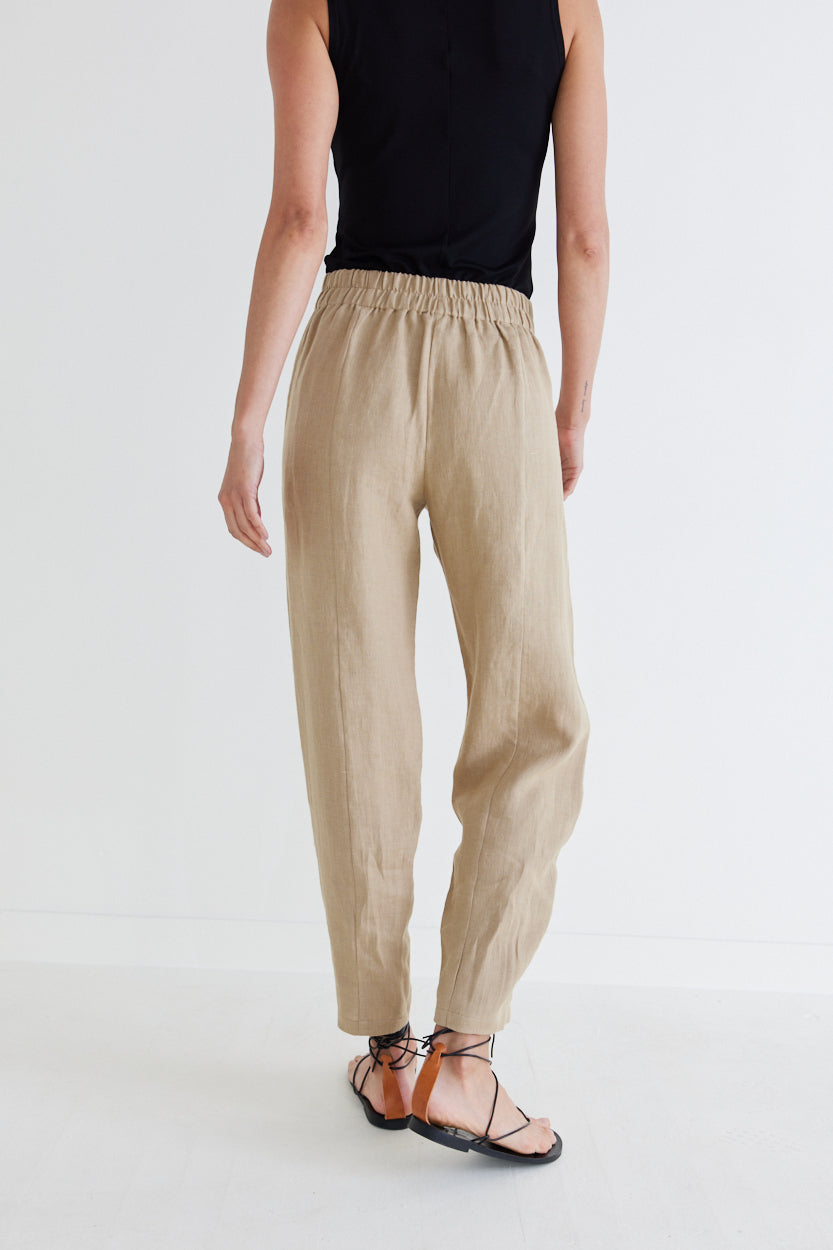 Not Too Tapered Linen Pants