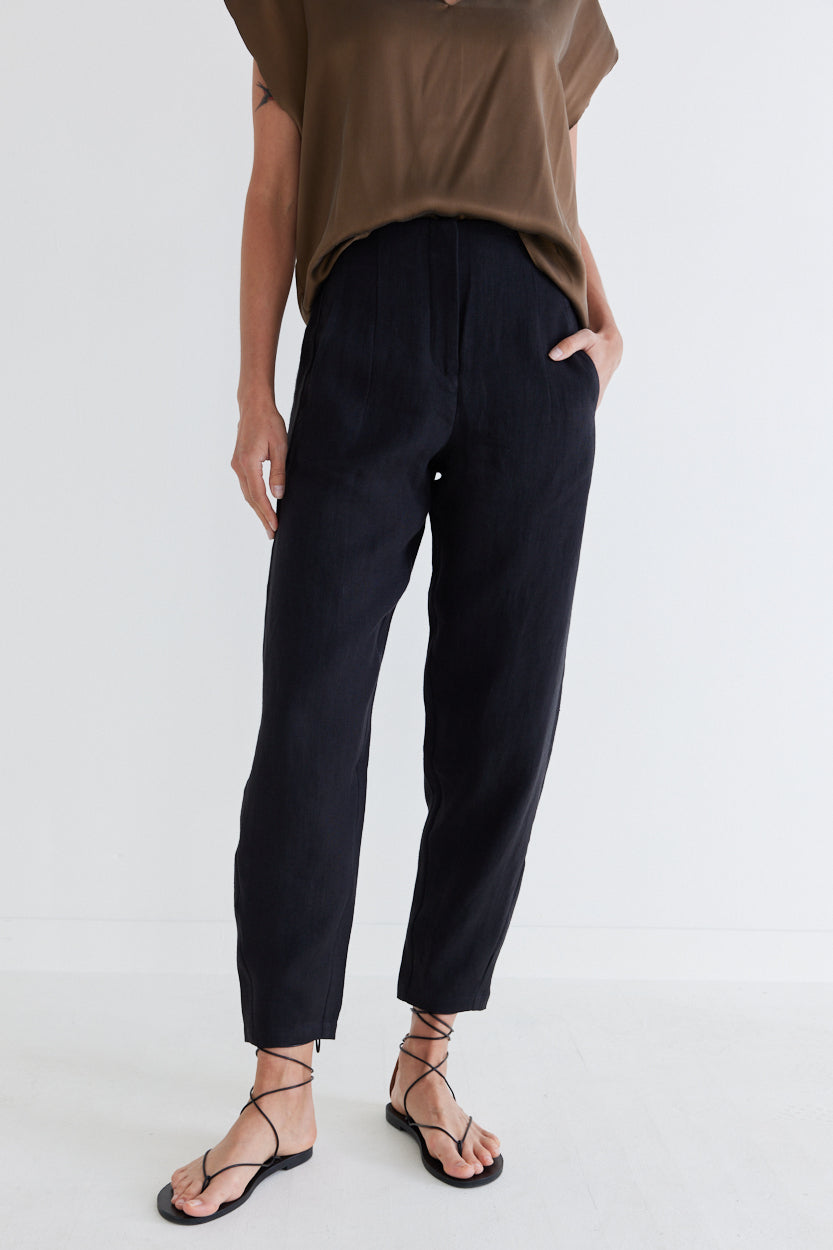 Not Too Tapered Linen Pants