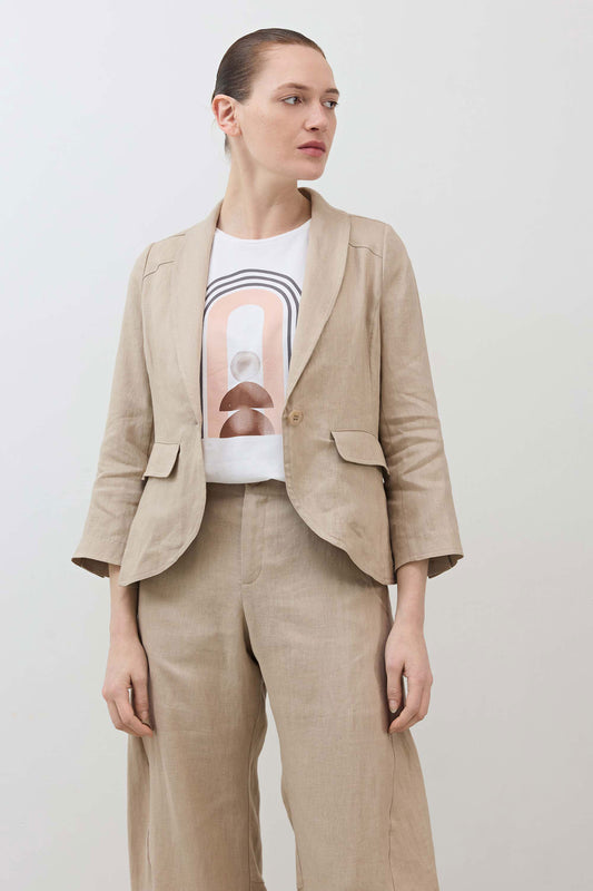 The Cropped Tulip Hem Blazer