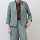 The Silk Linen Shrunken Blazer