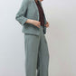 The Silk Linen Shrunken Blazer