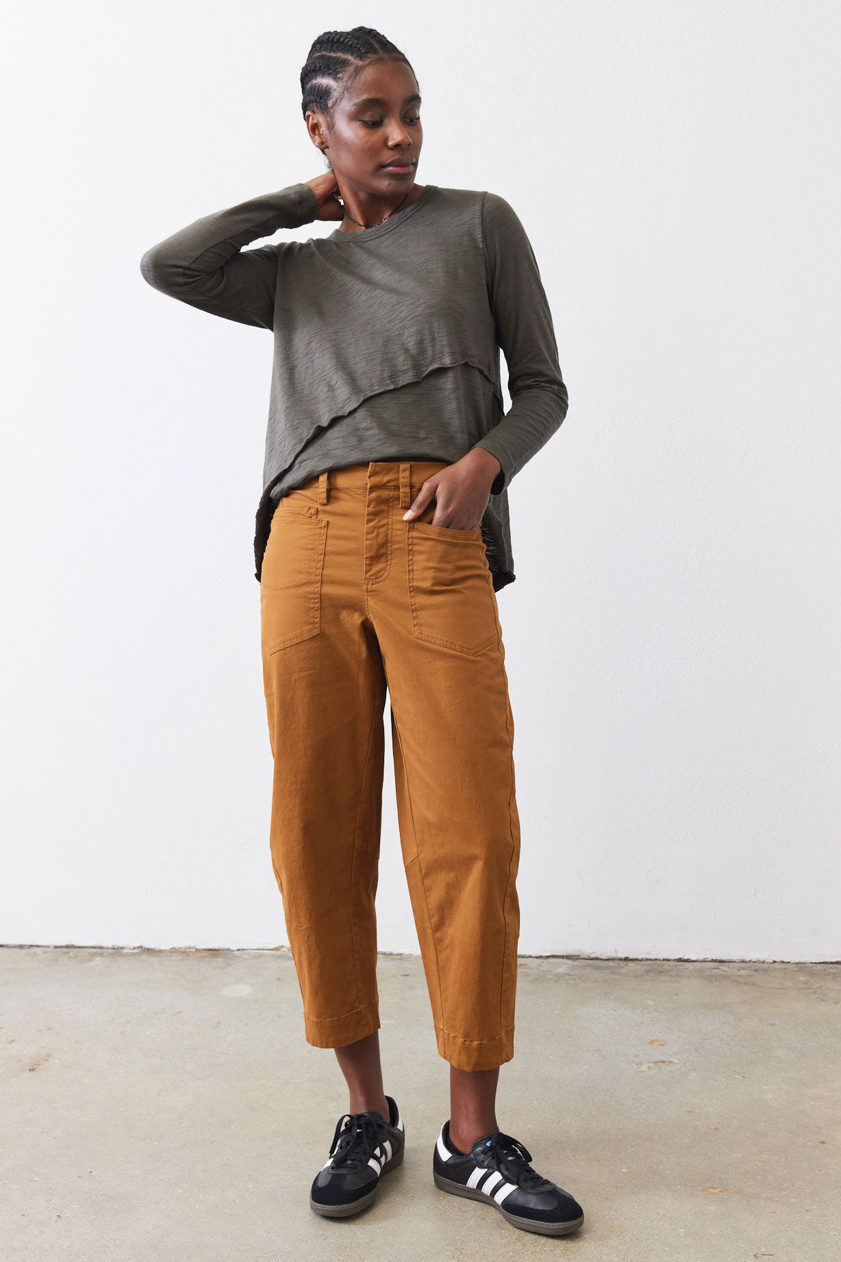 The Slouchy Soft Twill Pants