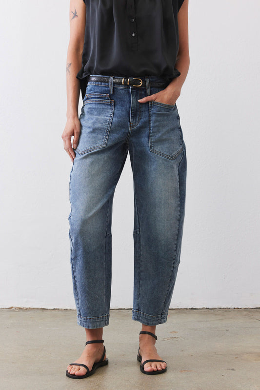 The Petite Slouchy Denim Pants