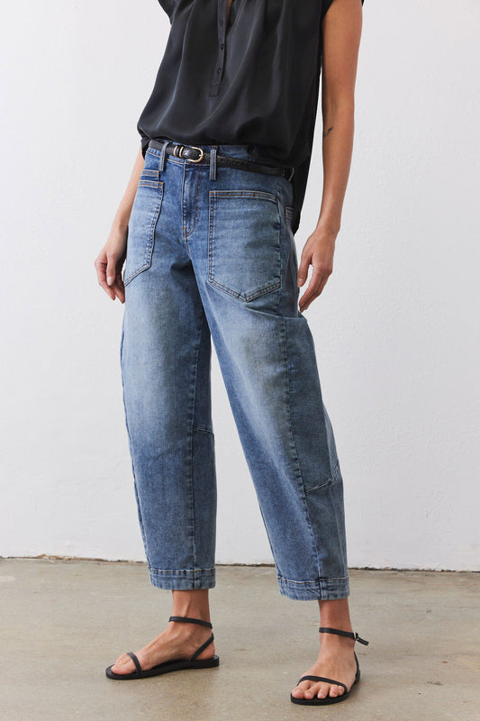 The Petite Slouchy Denim Pants