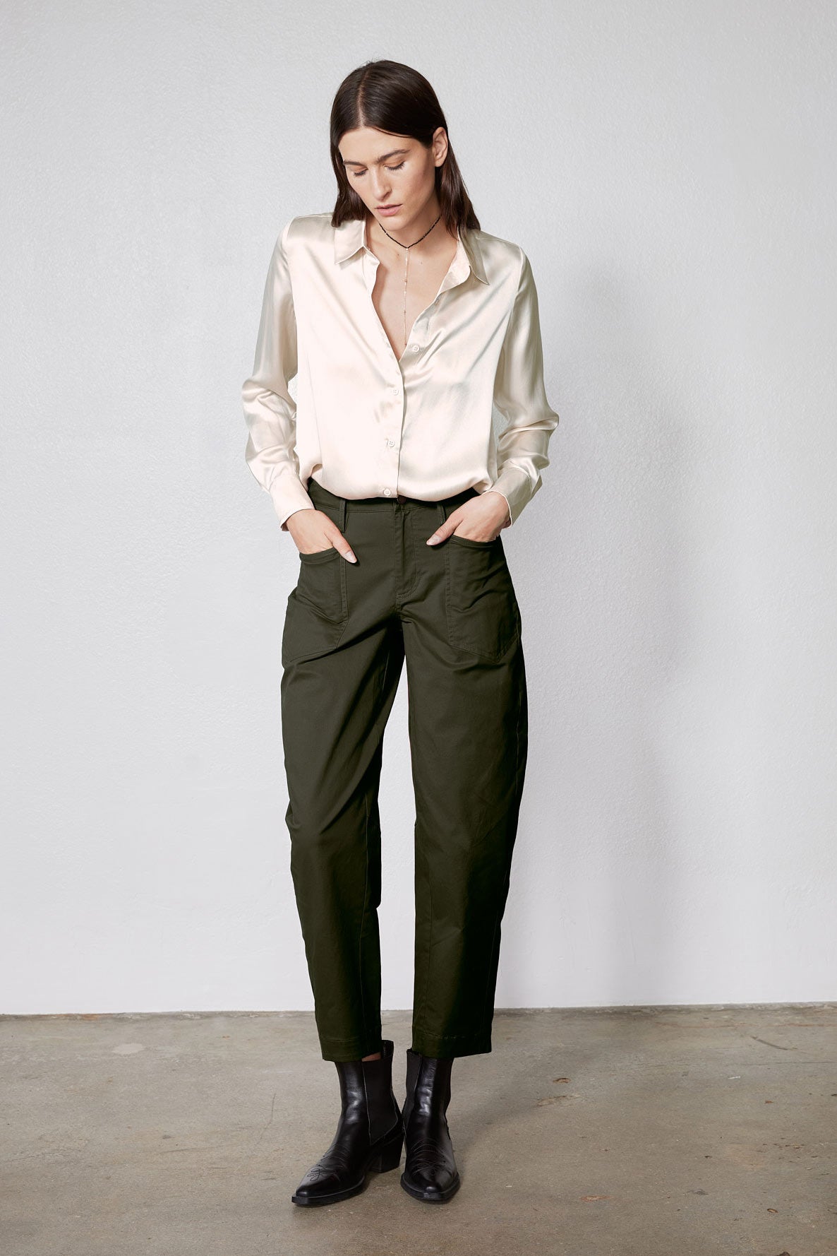 The Slouchy Soft Twill Pants