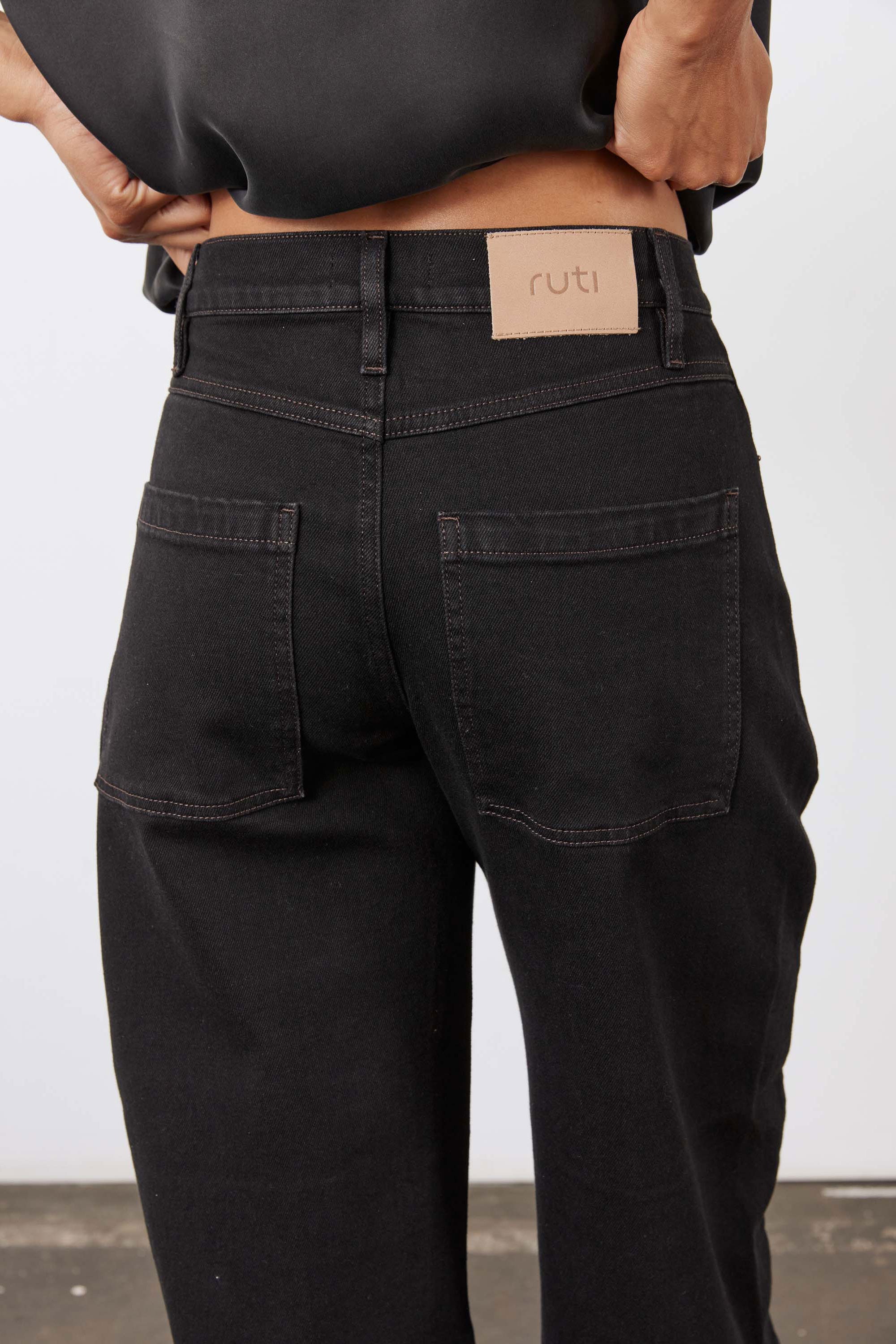 The Petite Slouchy Jeans 2.0 | Black Slouchy Jeans - Ruti | Dusted