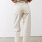 Vintage white wash slouchy jeans with cuffed straight legs and front pockets
