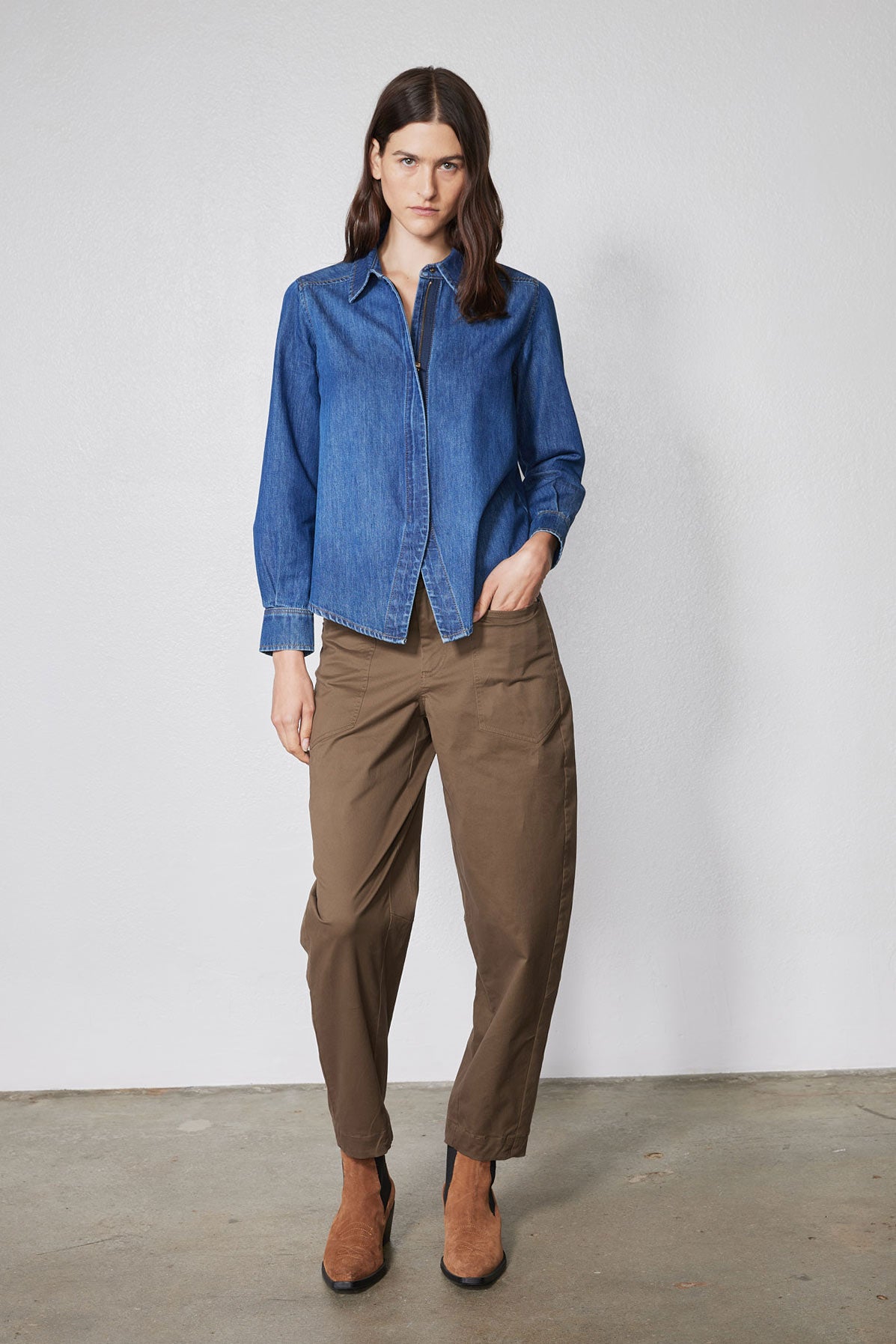 The Slouchy Soft Twill Pants