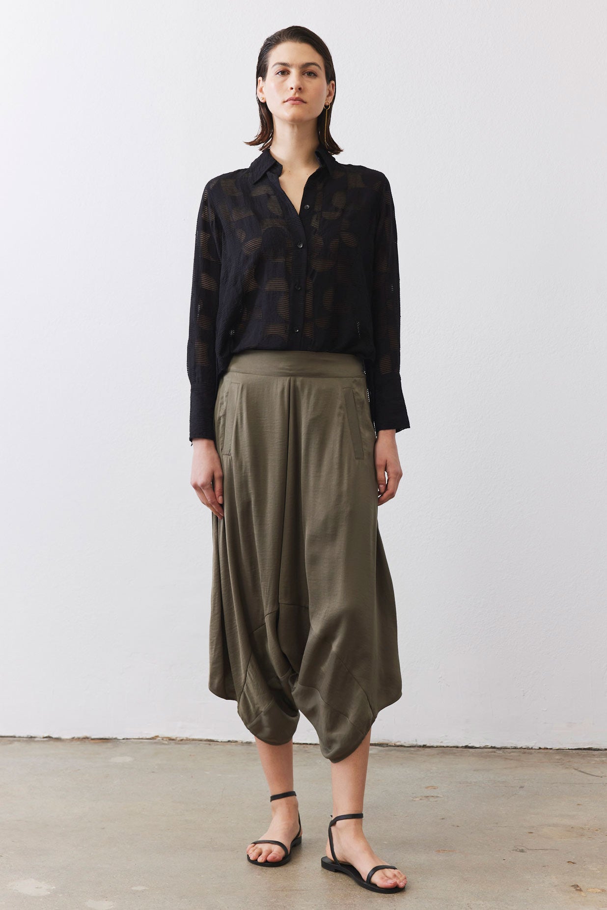 Slouchy Cropped Pants