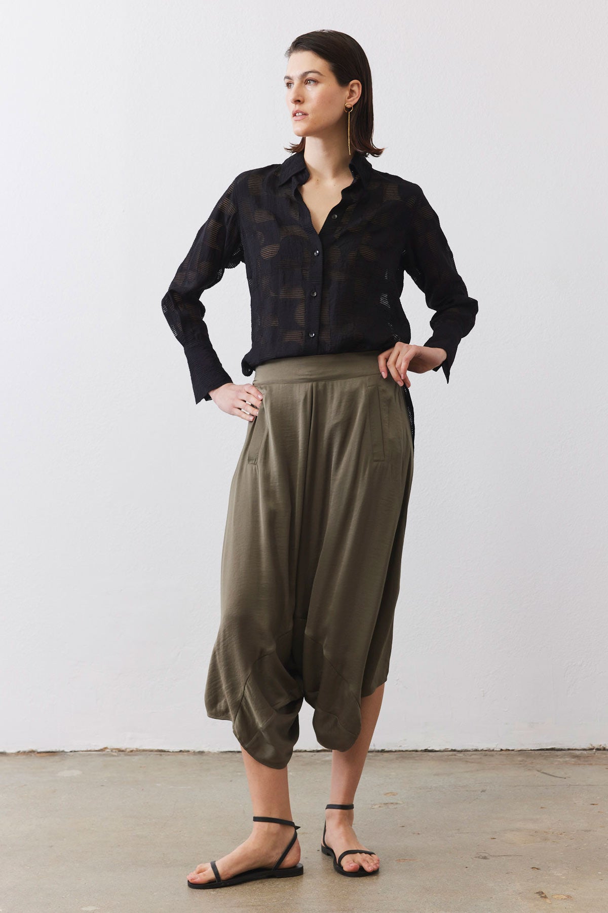 Slouchy Cropped Pants