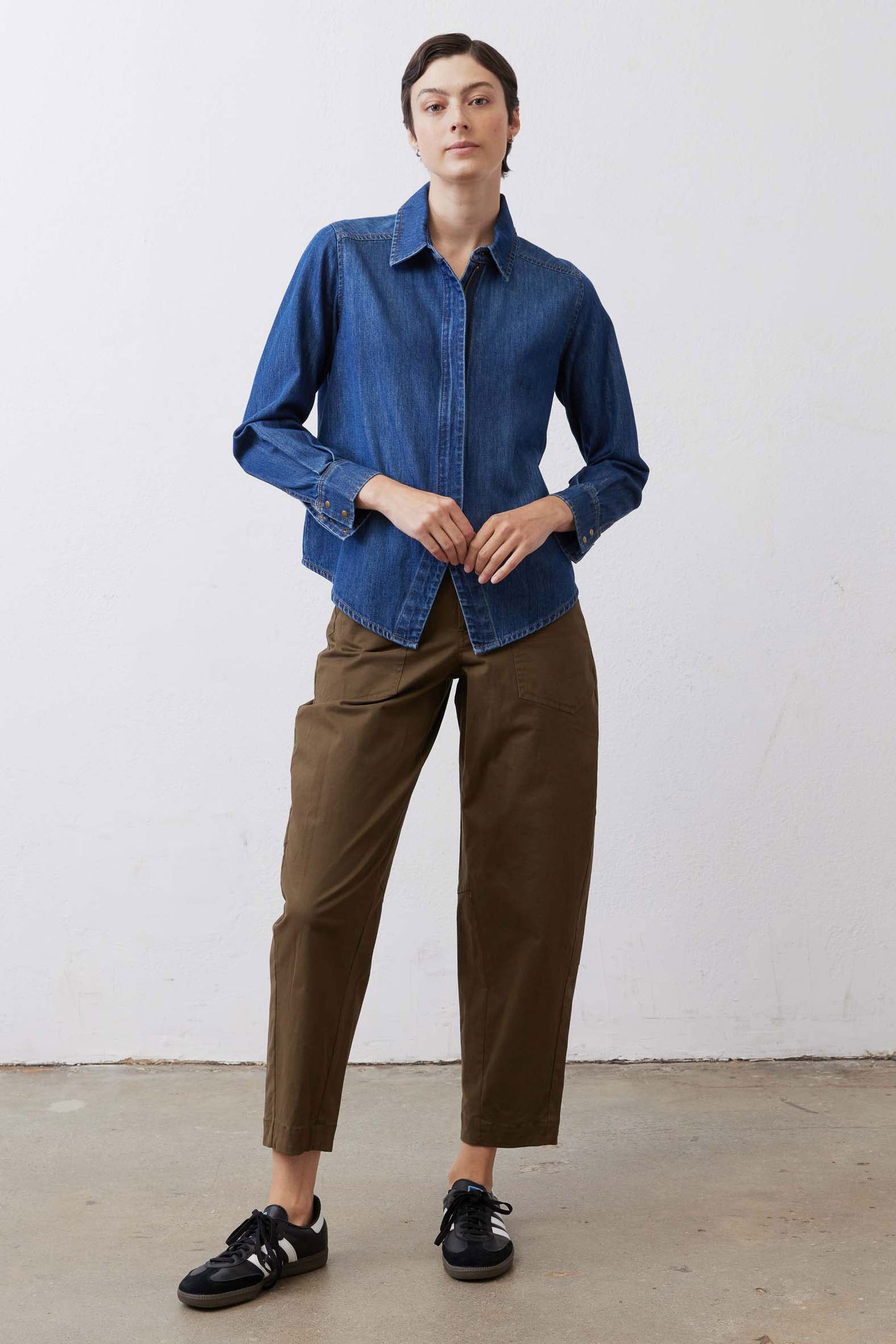 The Slouchy Soft Twill Pants