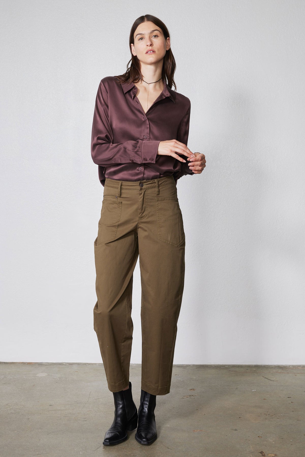 The Slouchy Soft Twill Pants