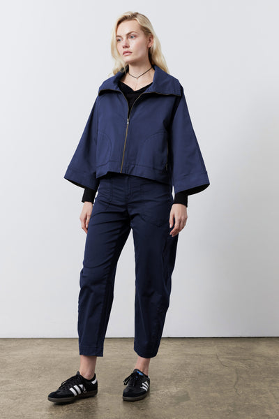 The Soft Twill Swing Jacket | Deep Sea – Ruti