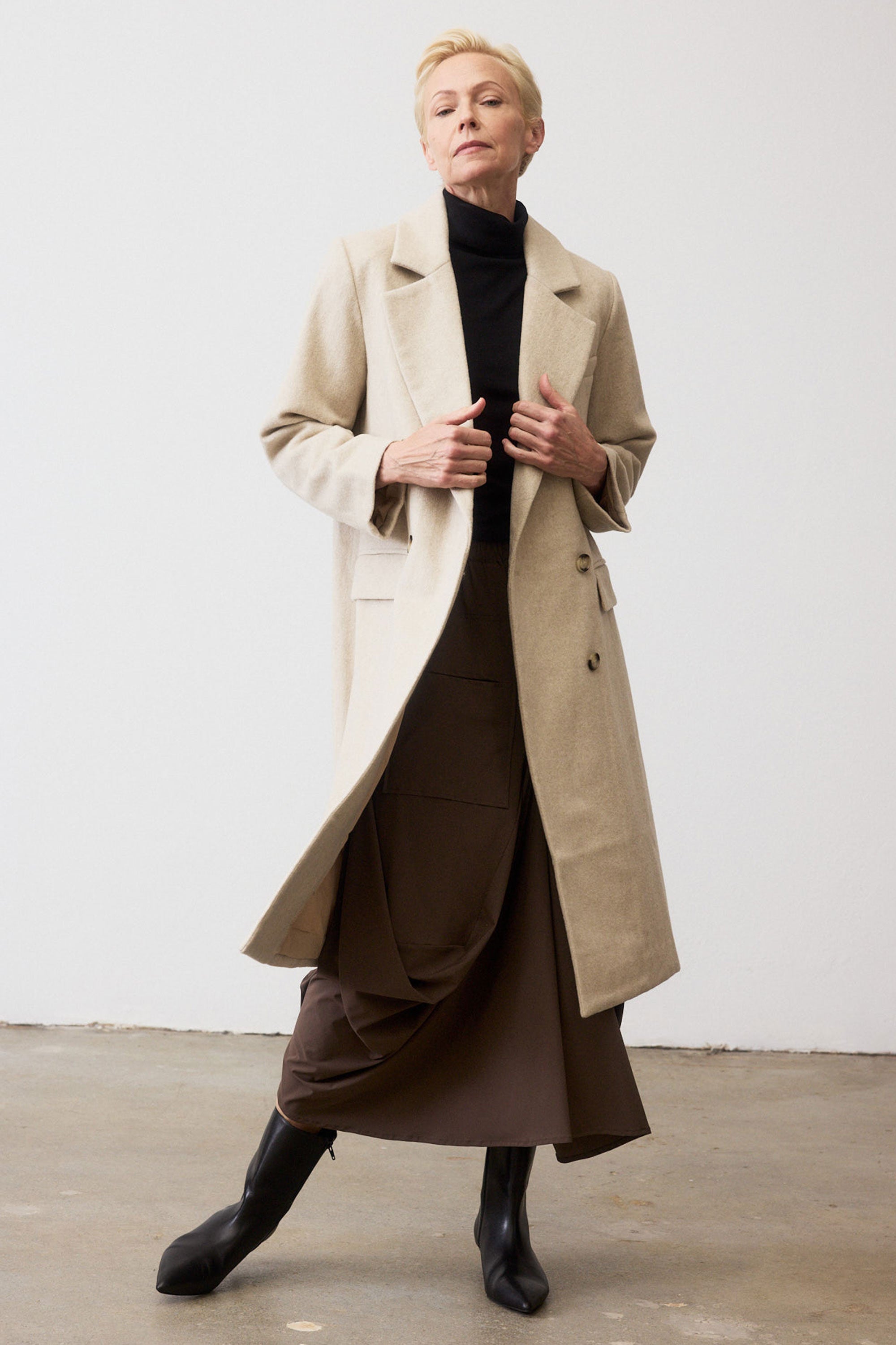 The Soho Long Wool Coat Ruti