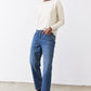 The Crop Mid-Rise Straight Jeans