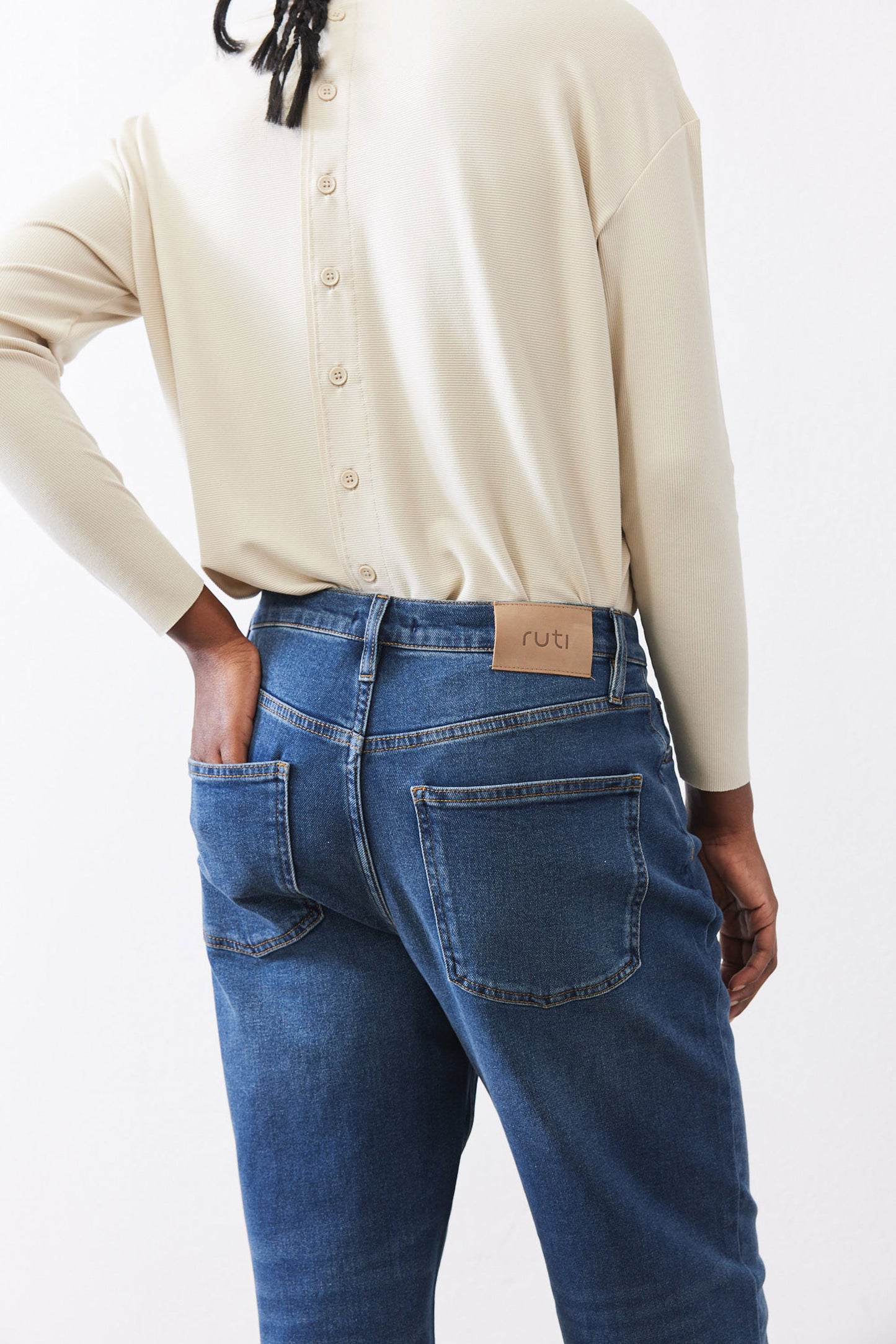 The Crop Mid-Rise Straight Jeans