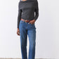 The Crop Mid-Rise Straight Jeans