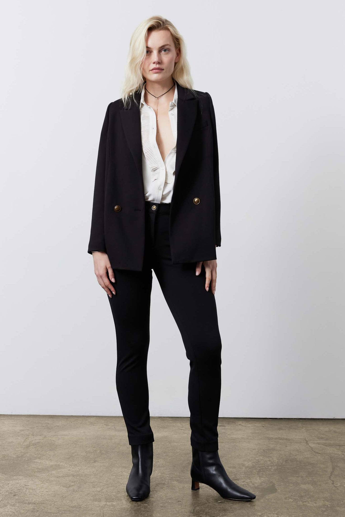 The Stretch Suit Relaxed Double Breasted Blazer
