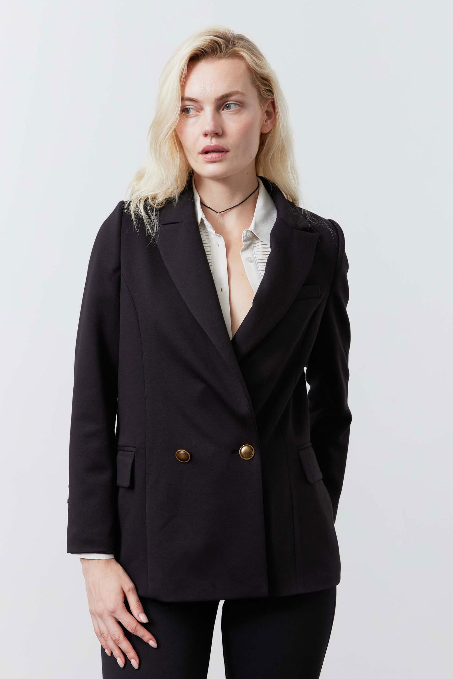 The Stretch Suit Relaxed Double Breasted Blazer