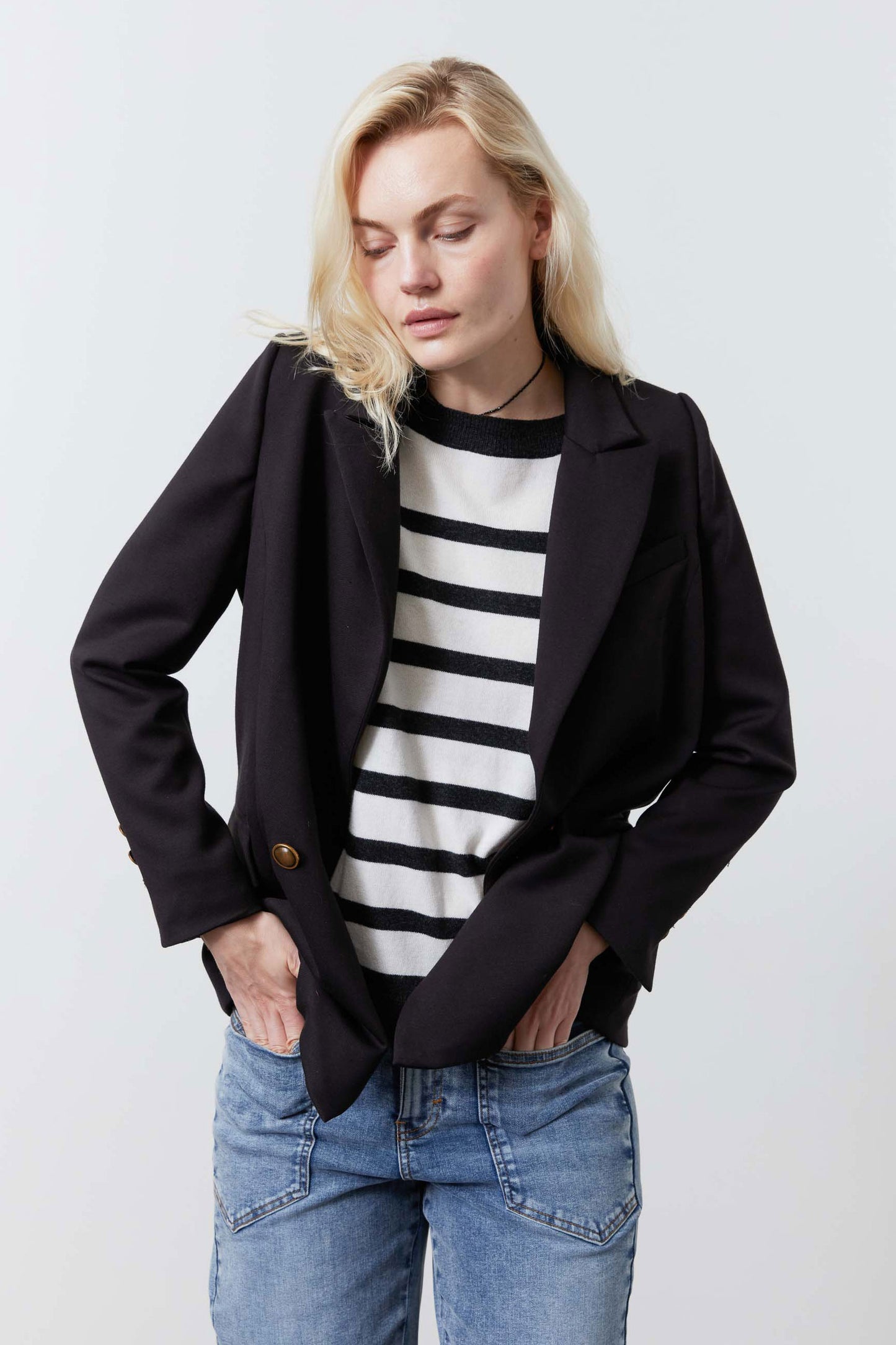 The Stretch Suit Relaxed Double Breasted Blazer